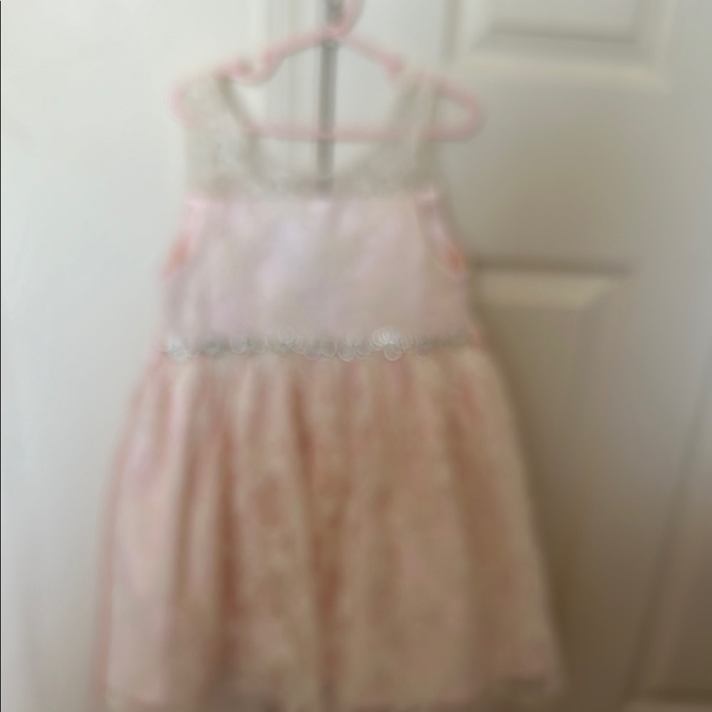American Princess Pink Ruffled Tiered Sundress